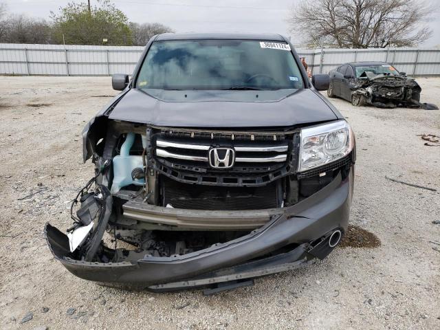 5FNYF3H5XEB011065 - 2014 HONDA PILOT EXL GRAY photo 5