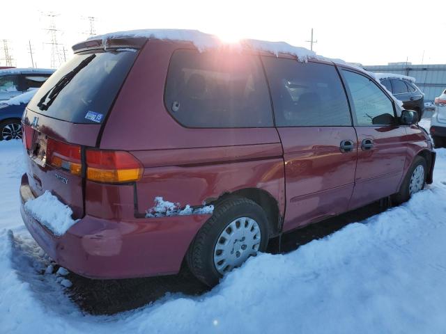 2HKRL18572H527382 - 2002 HONDA ODYSSEY LX RED photo 3