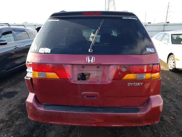 2HKRL18572H527382 - 2002 HONDA ODYSSEY LX RED photo 6