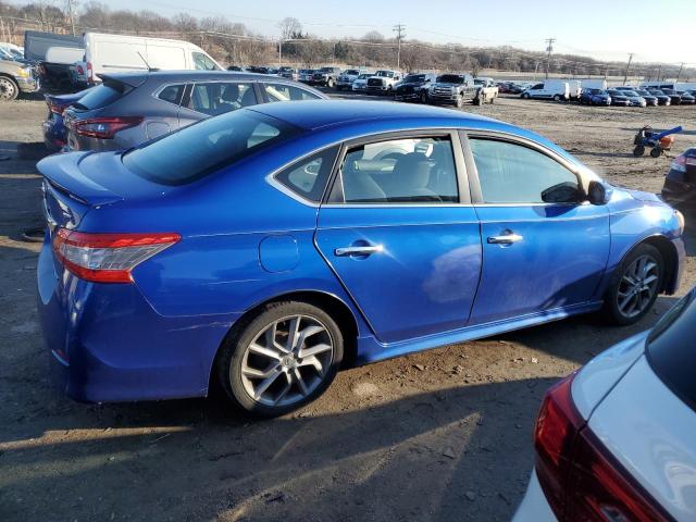 3N1AB7AP9DL691785 - 2013 NISSAN SENTRA S BLUE photo 3