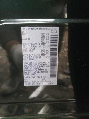 5N1DR2MM2JC633000 - 2018 NISSAN PATHFINDER S 绿色 照片 13