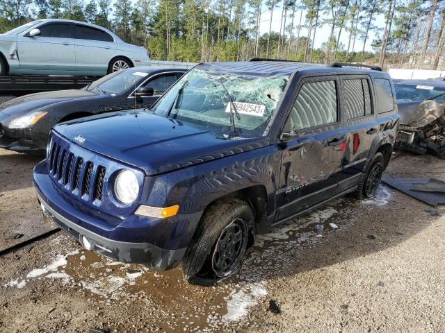 1C4NJPBB4HD157545 - 2017 JEEP PATRIOT SPORT SILVER photo 1