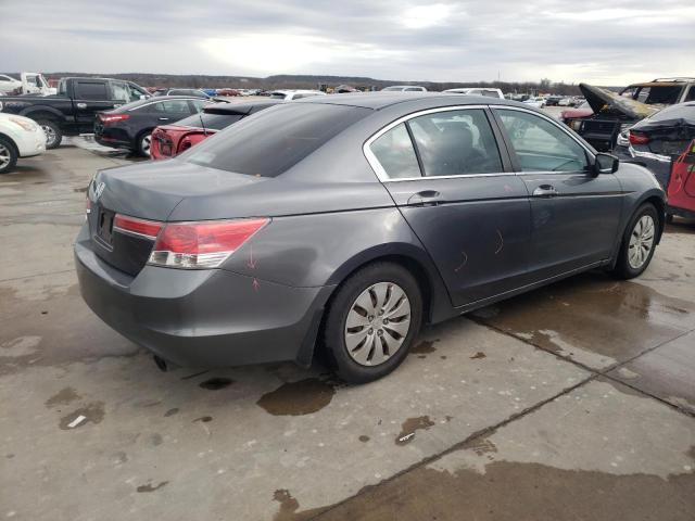 1HGCP2F30CA062214 - 2012 HONDA ACCORD LX GRAY photo 3