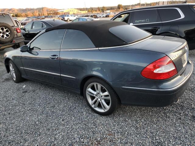 WDBTK56G67F213551 - 2007 MERCEDES-BENZ CLK 350 BLUE photo 2