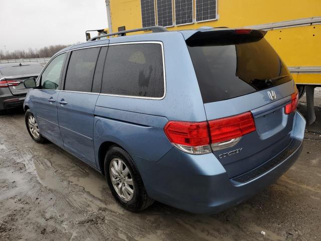 5FNRL3H67AB063754 - 2010 HONDA ODYSSEY EXL BLUE photo 2