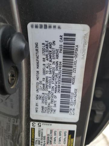 1NXBR30E96Z624694 - 2006 TOYOTA COROLLA CE BLACK photo 12