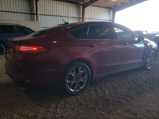 3FA6P0H74GR279413 - 2016 FORD FUSION SE RED photo 3