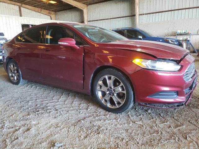 3FA6P0H74GR279413 - 2016 FORD FUSION SE RED photo 4