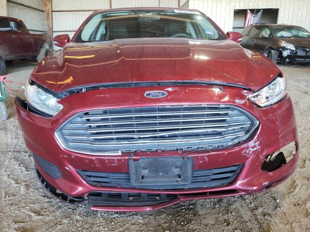 3FA6P0H74GR279413 - 2016 FORD FUSION SE RED photo 5