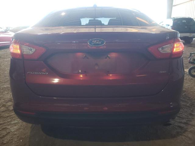 3FA6P0H74GR279413 - 2016 FORD FUSION SE RED photo 6