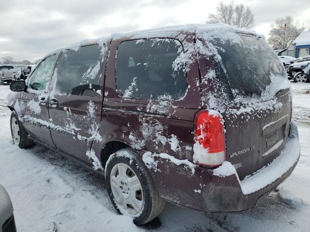 1GNDV23W58D180330 - 2008 CHEVROLET UPLANDER LS 勃艮第红 照片 2