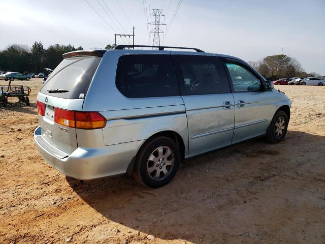 5FNRL18944B050625 - 2004 HONDA ODYSSEY EXL TURQUOISE photo 3