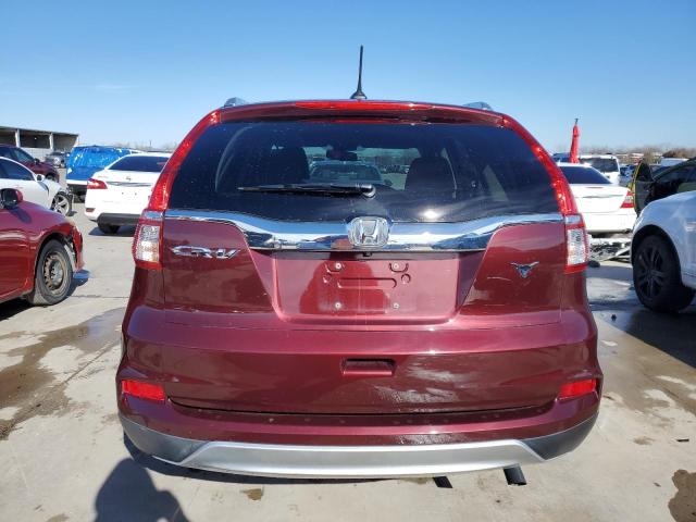 2HKRM3H78FH515466 - 2015 HONDA CR-V EXL BURGUNDY photo 6