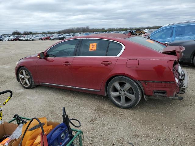 JTHBE96S090044163 - 2009 LEXUS GS 350 RED photo 2