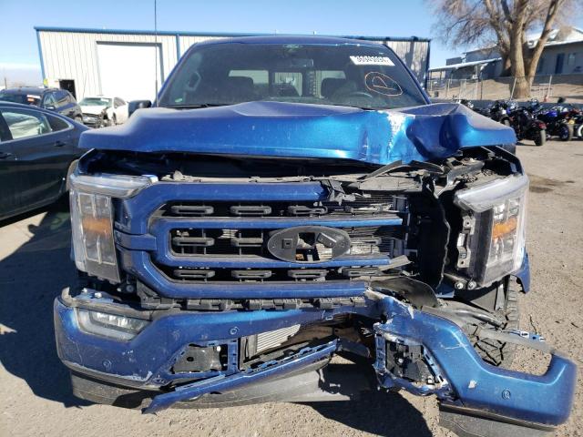 1FTFW1ED1NFB06763 - 2022 FORD F150 SUPERCREW BLUE photo 5