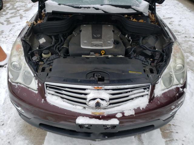 JN1AJ0HRXBM850415 - 2011 INFINITI EX35 BASE მუქწითელი ფოტო 11