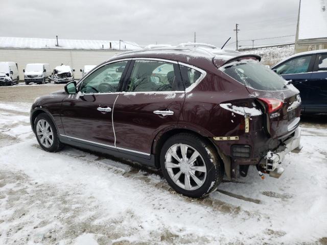 JN1AJ0HRXBM850415 - 2011 INFINITI EX35 BASE MAROON photo 2