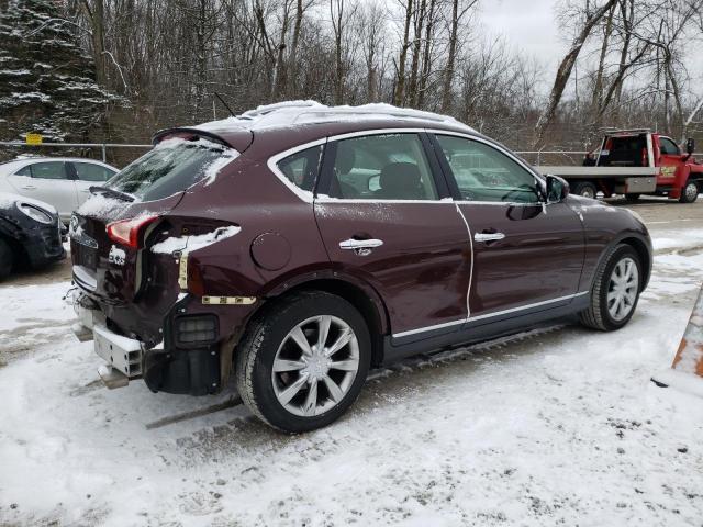 JN1AJ0HRXBM850415 - 2011 INFINITI EX35 BASE MAROON photo 3