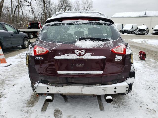 JN1AJ0HRXBM850415 - 2011 INFINITI EX35 BASE მუქწითელი ფოტო 6