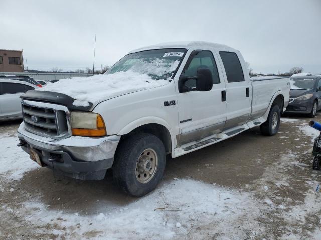 1FTSW31F41EB64304 - 2001 FORD F350 SRW SUPER DUTY WHITE photo 1