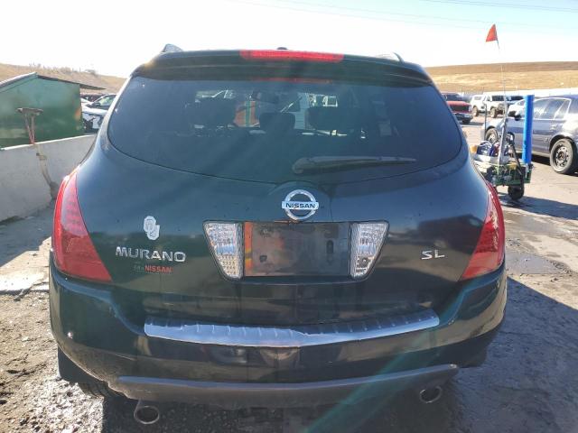 JN8AZ08T47W525776 - 2007 NISSAN MURANO SL BLACK photo 6