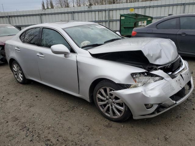 JTHCK262575011017 - 2007 LEXUS IS 250 SILVER photo 4