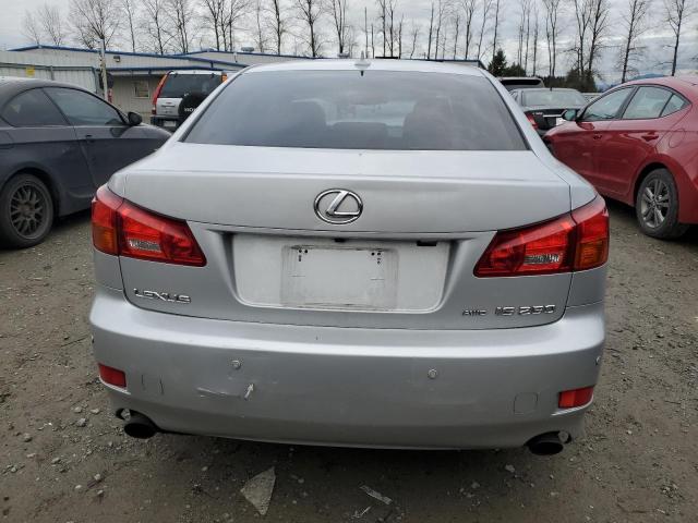 JTHCK262575011017 - 2007 LEXUS IS 250 SILVER photo 6