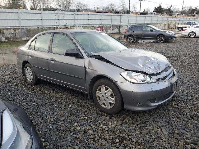 1HGES16385L019927 - 2005 HONDA CIVIC DX VP GRAY photo 4