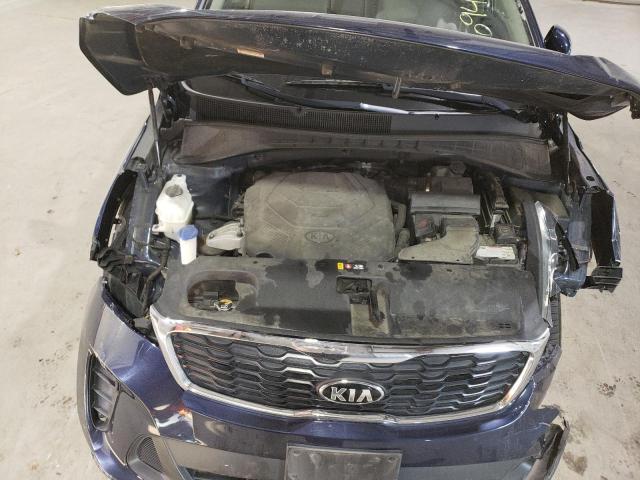 5XYPGDA5XKG498345 - 2019 KIA SORENTO LX BLUE photo 12