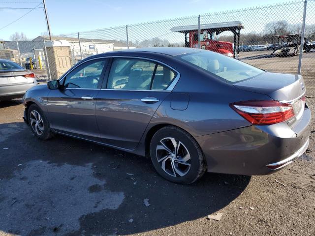 1HGCR2F32GA001253 - 2016 HONDA ACCORD LX SILVER photo 2