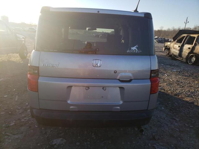 5J6YH28766L011336 - 2006 HONDA ELEMENT EX SILVER photo 6