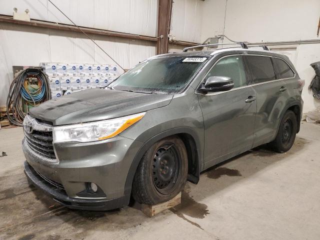 5TDJKRFH0FS121858 - 2015 TOYOTA HIGHLANDER XLE GRAY photo 1