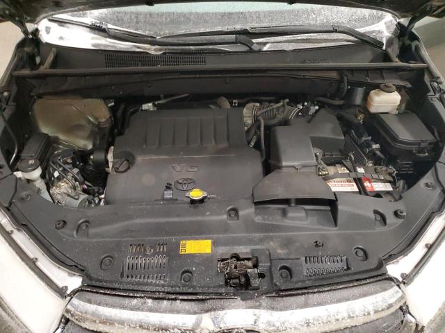 5TDJKRFH0FS121858 - 2015 TOYOTA HIGHLANDER XLE GRAY photo 12