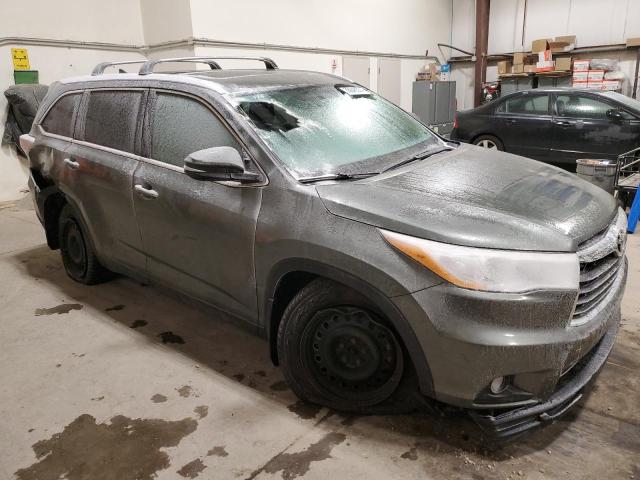 5TDJKRFH0FS121858 - 2015 TOYOTA HIGHLANDER XLE GRAY photo 4
