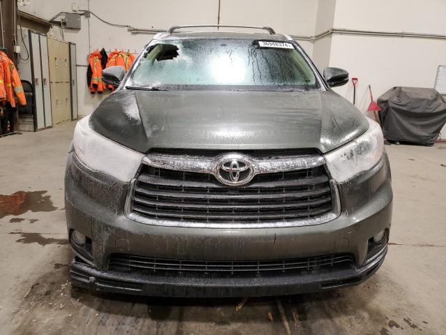 5TDJKRFH0FS121858 - 2015 TOYOTA HIGHLANDER XLE GRAY photo 5
