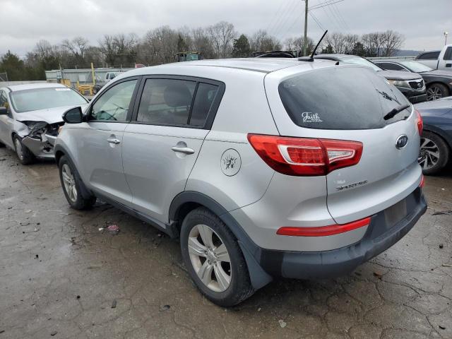 KNDPB3A20C7246942 - 2012 KIA SPORTAGE BASE SILVER photo 2