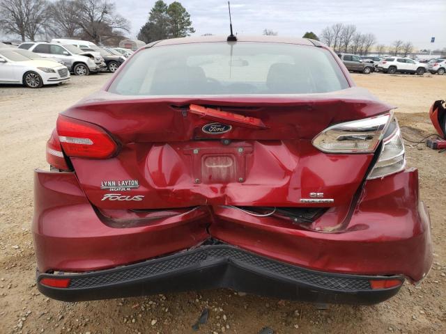 1FADP3F22GL228488 - 2016 FORD FOCUS SE RED photo 6