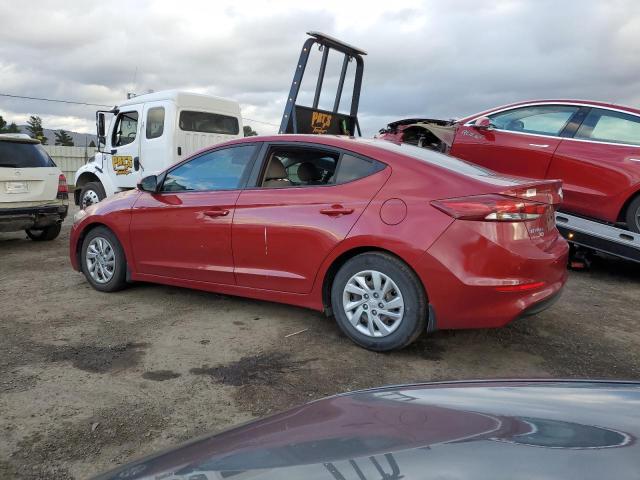 KMHD74LFXHU417579 - 2017 HYUNDAI ELANTRA SE RED photo 2