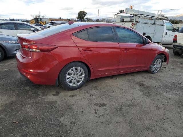 KMHD74LFXHU417579 - 2017 HYUNDAI ELANTRA SE RED photo 3