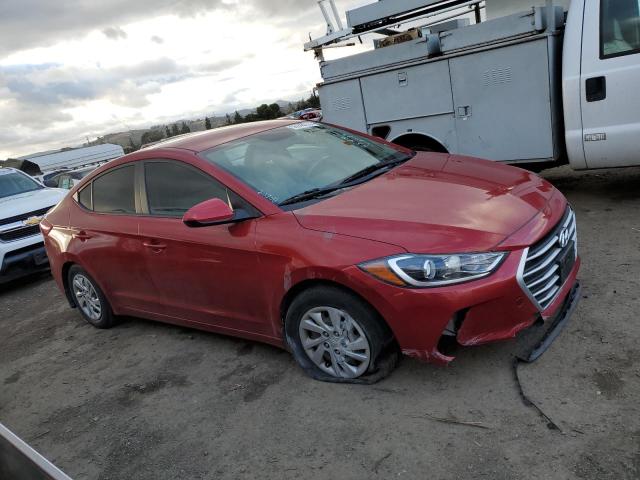 KMHD74LFXHU417579 - 2017 HYUNDAI ELANTRA SE RED photo 4