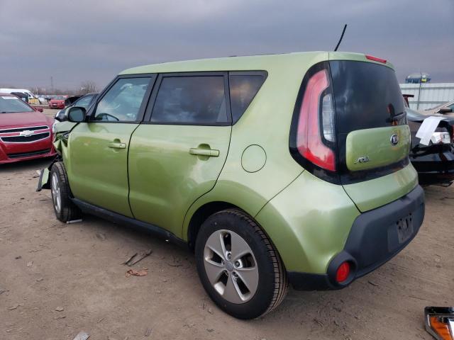 KNDJN2A26G7824703 - 2016 KIA SOUL GREEN photo 2