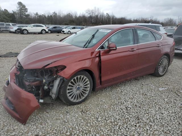 3FA6P0K90ER300135 - 2014 FORD FUSION TITANIUM BURGUNDY photo 1