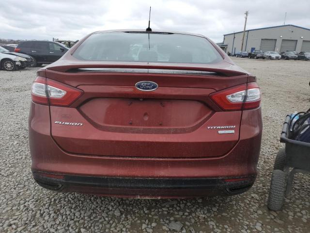 3FA6P0K90ER300135 - 2014 FORD FUSION TITANIUM BURGUNDY photo 6