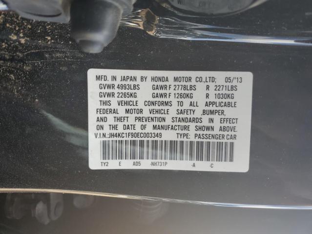 JH4KC1F90EC003349 - 2014 ACURA RLX ADVANCE BLACK photo 12