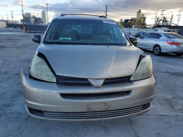 5TDZA23C34S205739 - 2004 TOYOTA SIENNA CE TAN photo 5