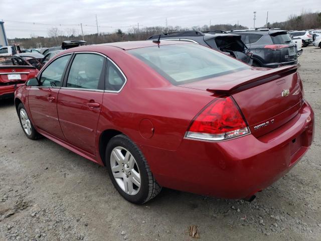 2G1WB5E32D1162381 - 2013 CHEVROLET IMPALA LT RED photo 2