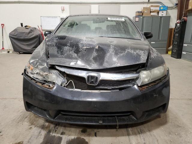 2HGFA16689H019222 - 2009 HONDA CIVIC LX-S BLACK photo 5