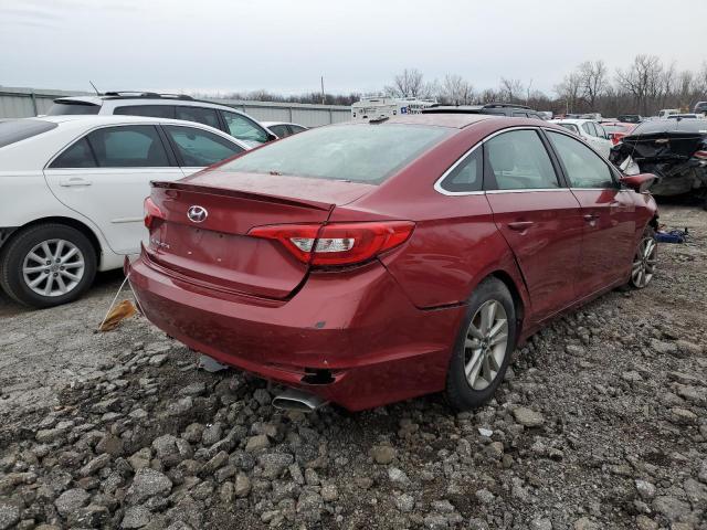 5NPE24AF3FH010530 - 2015 HYUNDAI SONATA SE RED photo 3