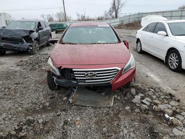 5NPE24AF3FH010530 - 2015 HYUNDAI SONATA SE RED photo 5