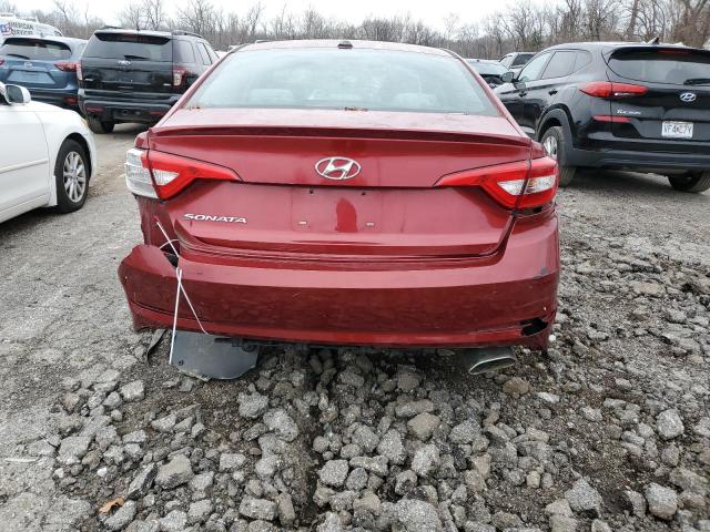 5NPE24AF3FH010530 - 2015 HYUNDAI SONATA SE RED photo 6